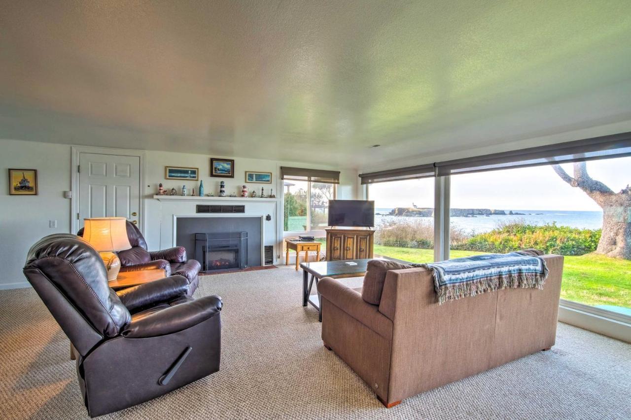 Cliffside Lighthouse Beach Home With Ocean View Coos Bay Luaran gambar