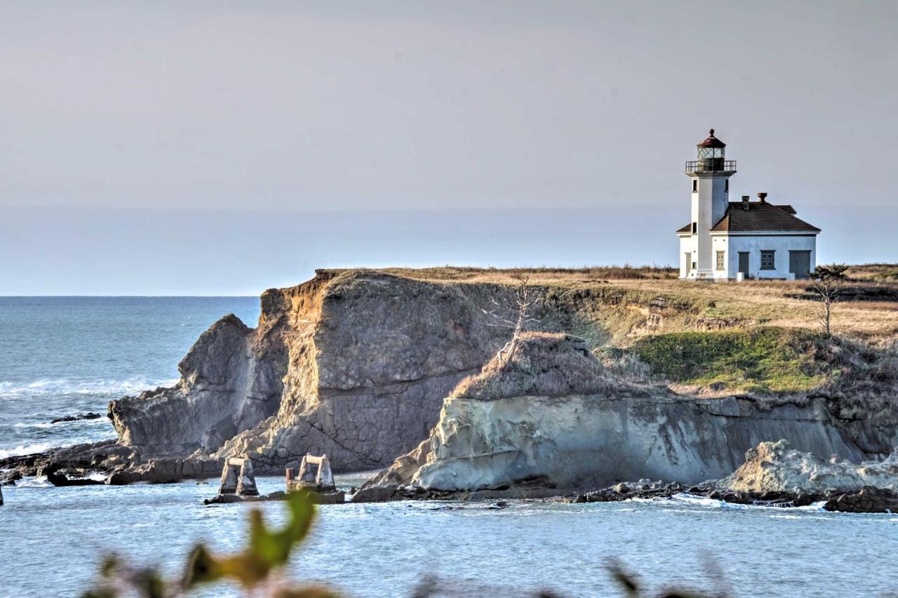 Cliffside Lighthouse Beach Home With Ocean View Coos Bay Luaran gambar